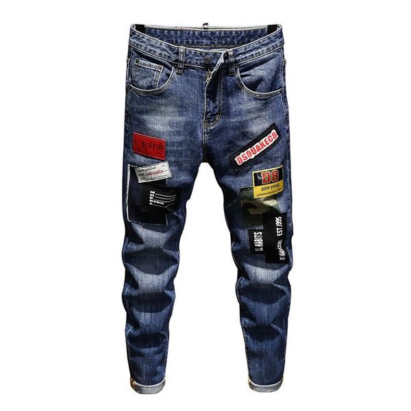 2020 New Men's wear designer jeans ripped jeans embroidered slim motorcycle rider jeans fashion designer pants, Blue
2020 New Men's wear designer jeans ripped jeans embroidered slim motorcycle rider jeans fashion designer pants, Blue