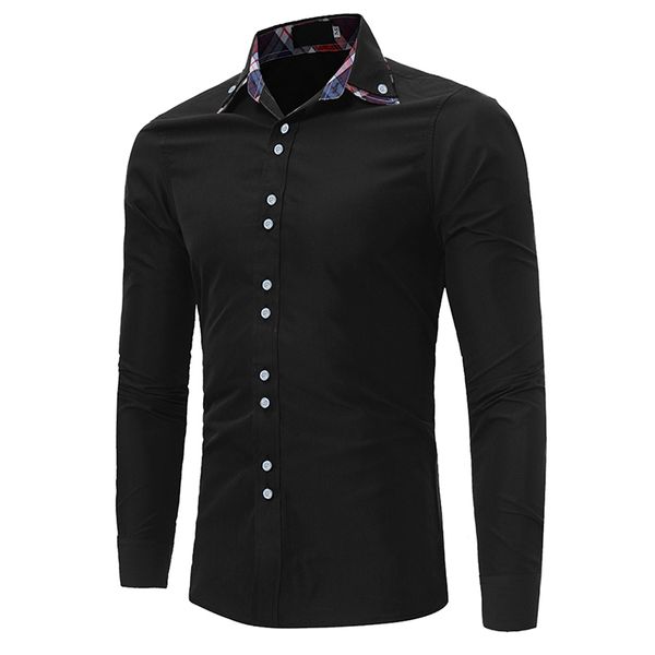 foreign trade wish autumn dress classic inner village color grid shirt men's double collar leisure long-sleeved shirt trim, White;black
foreign trade wish autumn dress classic inner village color grid shirt men's double collar leisure long-sleeved shirt trim, White;black