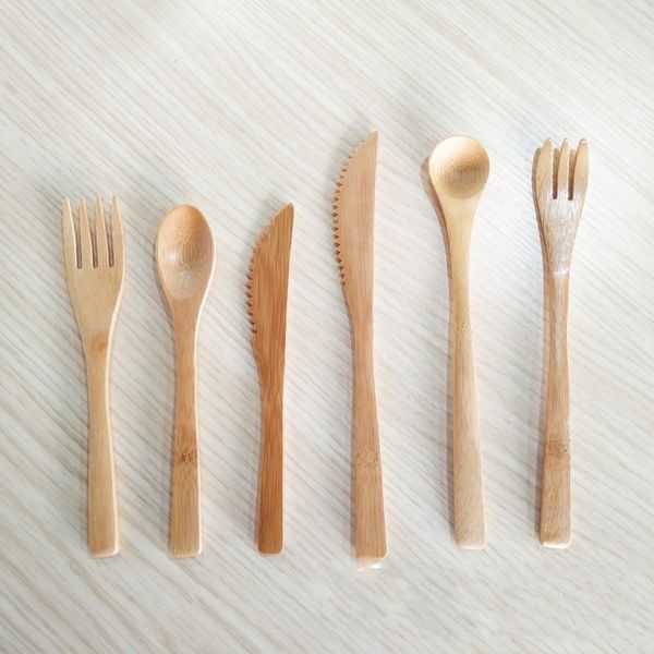 wooden tableware suit knife fork spoon kit environmental protection portable small and exquisite western style dinnerware set 4rm j1