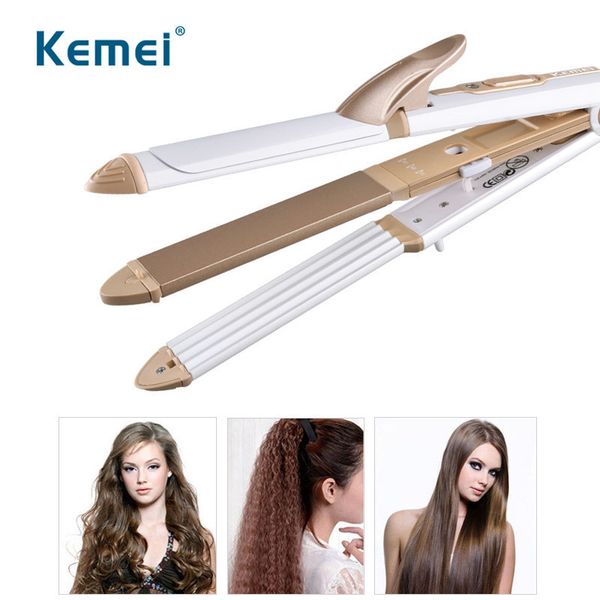 kemei 3 in 1 hair curling iron hair straightener multifunction hairdressing equipment professional hair style tools 100-240v 45d
kemei 3 in 1 hair curling iron hair straightener multifunction hairdressing equipment professional hair style tools 100-240v 45d