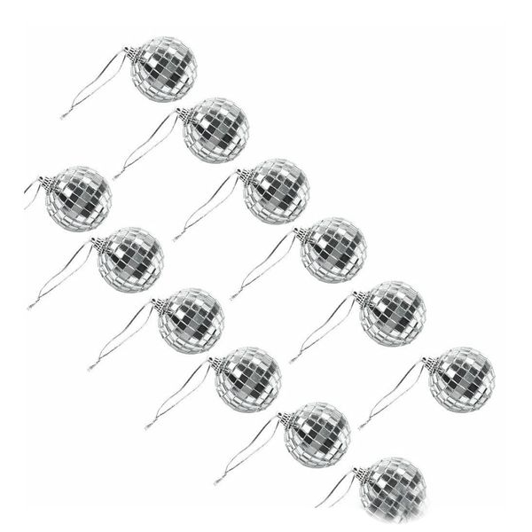 24 pcs 1.8 inch disco ball mirror party christmas xmas tree ornament decoration with fastening strap
24 pcs 1.8 inch disco ball mirror party christmas xmas tree ornament decoration with fastening strap