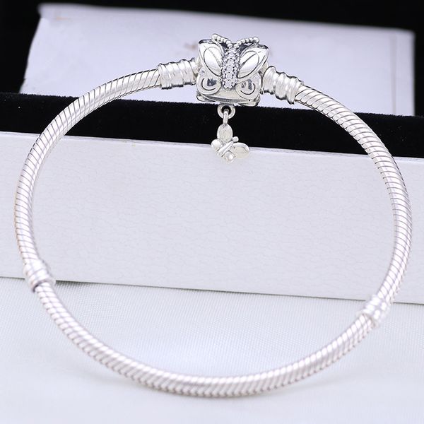 other bracelets real 925 sterling silver moments pan bracelet decorative butterfly clasp snake chain bangle fit bead charm diy europe jewelr, Golden;silver
other bracelets real 925 sterling silver moments pan bracelet decorative butterfly clasp snake chain bangle fit bead charm diy europe jewelr, Golden;silver