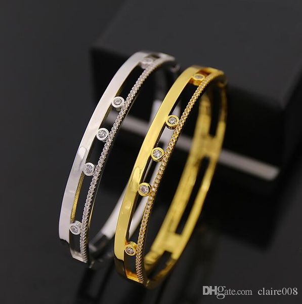 of high-grade copper micro-inlay jewelry beautiful messica hollow set with small diamond snap-on bracelet, Black
of high-grade copper micro-inlay jewelry beautiful messica hollow set with small diamond snap-on bracelet, Black