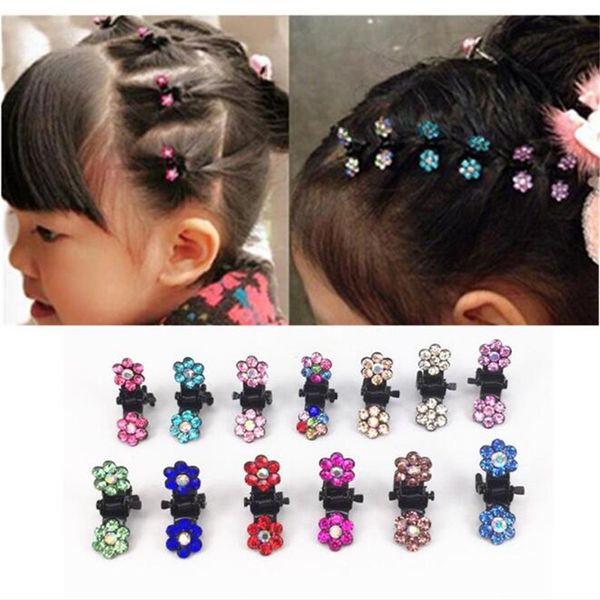 12pcs girls small crystal flowers metal hair children mini rhinestone hair clamp kids oranment clips baby hairpins, Slivery;white
12pcs girls small crystal flowers metal hair children mini rhinestone hair clamp kids oranment clips baby hairpins, Slivery;white