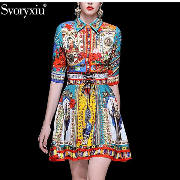 svoryxiu spring summer runway mini dress women's fashion 3/4 sleeve letter madonna flower print slim girdle dresses vestdios, Black;gray
svoryxiu spring summer runway mini dress women's fashion 3/4 sleeve letter madonna flower print slim girdle dresses vestdios, Black;gray