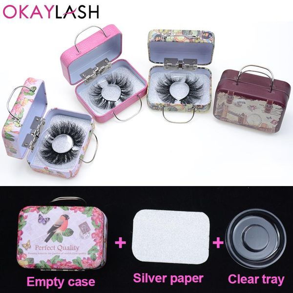 okaylash 6case/lot mini steel 25mm long eyelash packaging box attractive lashes suitcase wholesale factory price
okaylash 6case/lot mini steel 25mm long eyelash packaging box attractive lashes suitcase wholesale factory price