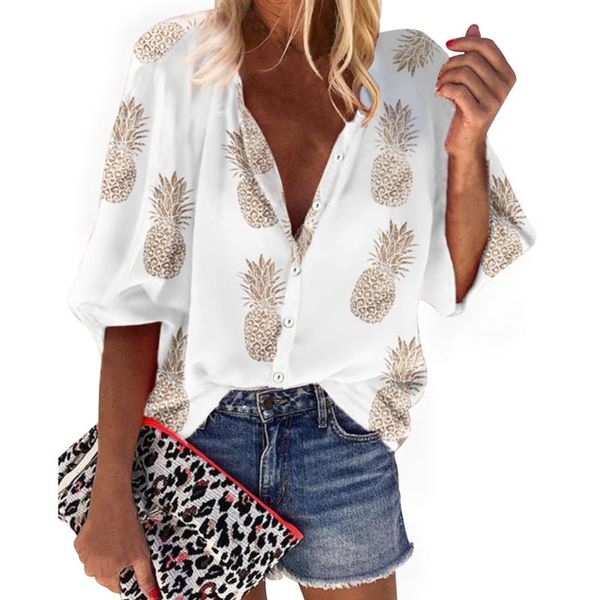 slim shopping casual front buttons home pineapple print autumn office v neck daily polyester half sleeve women shirt outwear, White
slim shopping casual front buttons home pineapple print autumn office v neck daily polyester half sleeve women shirt outwear, White