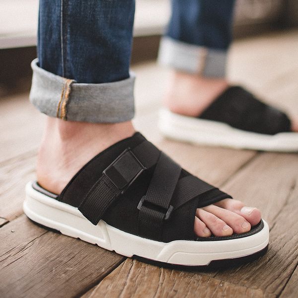 maden new slippers men's summer outdoor beach sandals dual-use fashion wear sandals and slippers men, Black
maden new slippers men's summer outdoor beach sandals dual-use fashion wear sandals and slippers men, Black