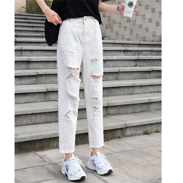 women's 2020 new spring / summer thin harlem jeans high waist ripped ankle-length pants white apricot, Blue
women's 2020 new spring / summer thin harlem jeans high waist ripped ankle-length pants white apricot, Blue