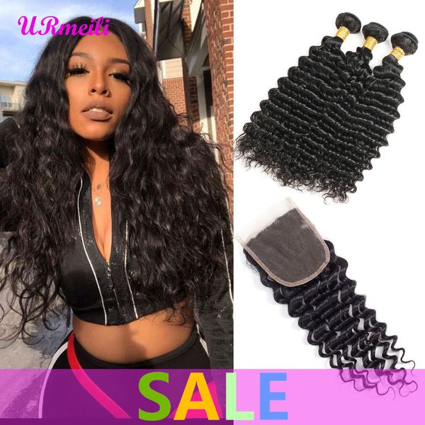 deep wave 3 bundles with closure 100% human hair bundles with closure brazilian virgin hair weave bundles remy hair extension, Black;brown
deep wave 3 bundles with closure 100% human hair bundles with closure brazilian virgin hair weave bundles remy hair extension, Black;brown