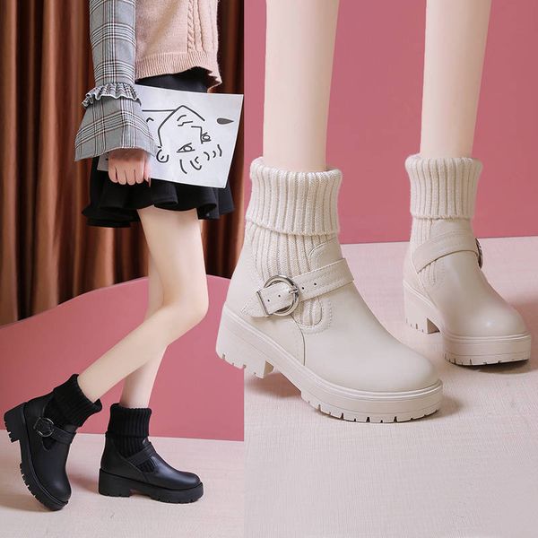 big size 26.5 cm strap buckle ladies ankle boots for winter shoes women wedges boots leather shoes beige/black
big size 26.5 cm strap buckle ladies ankle boots for winter shoes women wedges boots leather shoes beige/black