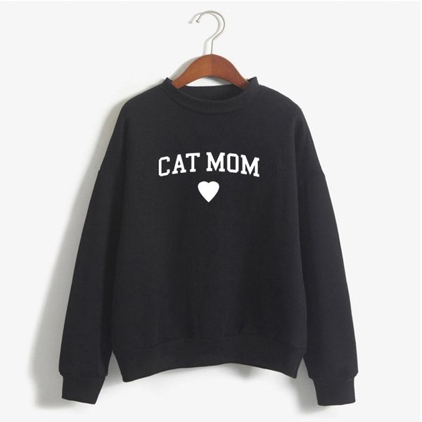 women's hoodies & sweatshirts cat mom funny letter print sweatshirt long sleeve heart-shaped kawaii clothing, Black
women's hoodies & sweatshirts cat mom funny letter print sweatshirt long sleeve heart-shaped kawaii clothing, Black