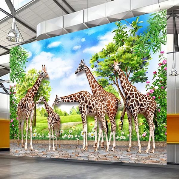 custom large mural 3d wallpaper cartoon animal world giraffe family child bedroom mural tv back wall decor deep 5d embossed
custom large mural 3d wallpaper cartoon animal world giraffe family child bedroom mural tv back wall decor deep 5d embossed