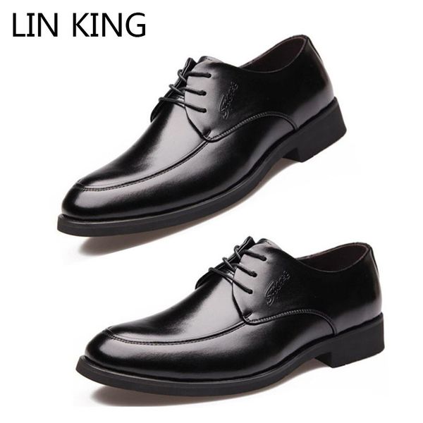 lin king british style men genuine leather shoes spring autumn lace up business casual shoes breathable oxfords plus size, Black
lin king british style men genuine leather shoes spring autumn lace up business casual shoes breathable oxfords plus size, Black