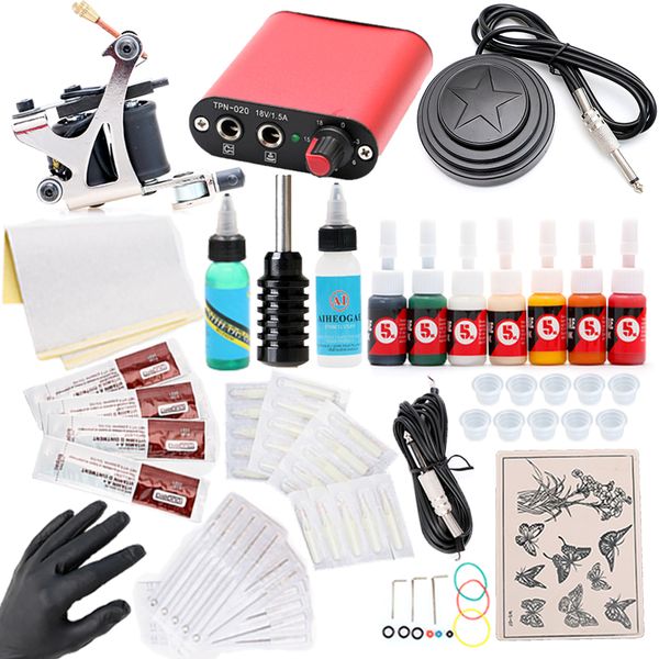new design tattoo machine gun 4 repair cream mini power supply grip tattoo kit tm3053
new design tattoo machine gun 4 repair cream mini power supply grip tattoo kit tm3053