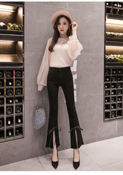 черный bootleg джинсы женский kz pearl nail bead, Blue 
черный bootleg джинсы женский kz pearl nail bead, Blue