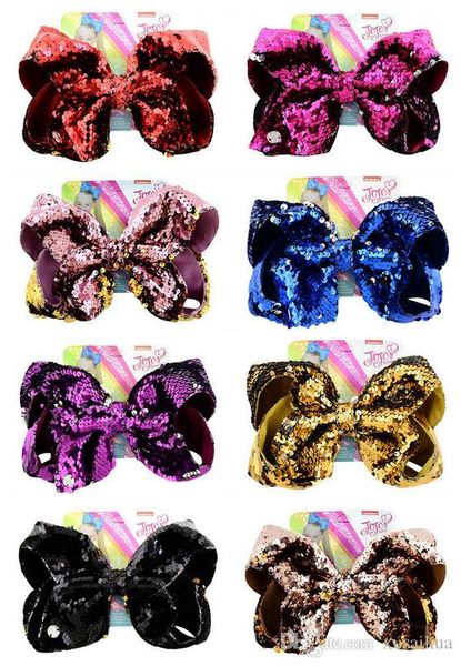 colors jojo bow 8 inch two-sided flipping sequins hair bow with jojo card hairpin cute scale hair ornament, Slivery;white
colors jojo bow 8 inch two-sided flipping sequins hair bow with jojo card hairpin cute scale hair ornament, Slivery;white