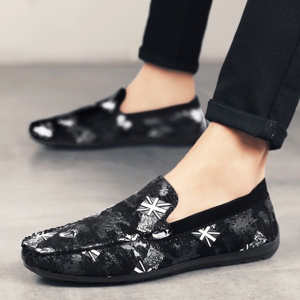 pea shoes men light lazy chaussures homme lightweight mature casual leather loafers slip-on breathable footwear, Black
pea shoes men light lazy chaussures homme lightweight mature casual leather loafers slip-on breathable footwear, Black