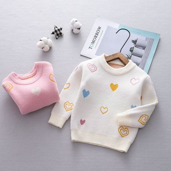 autumn baby kids loving heart print long sleeve knitwear sweater children girls velvet pullover jumpers, Blue
autumn baby kids loving heart print long sleeve knitwear sweater children girls velvet pullover jumpers, Blue