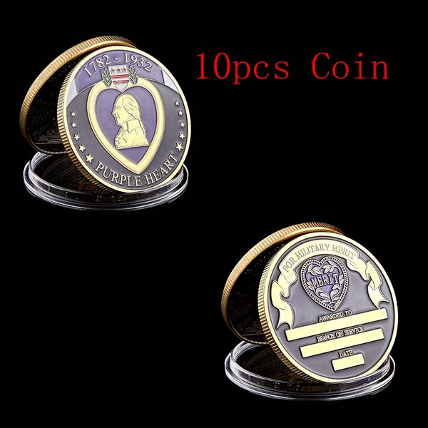10pcs usa 1782-1932 purple heart craft reward superior military soldier medal gold plated challenge coin art collectible lot
10pcs usa 1782-1932 purple heart craft reward superior military soldier medal gold plated challenge coin art collectible lot