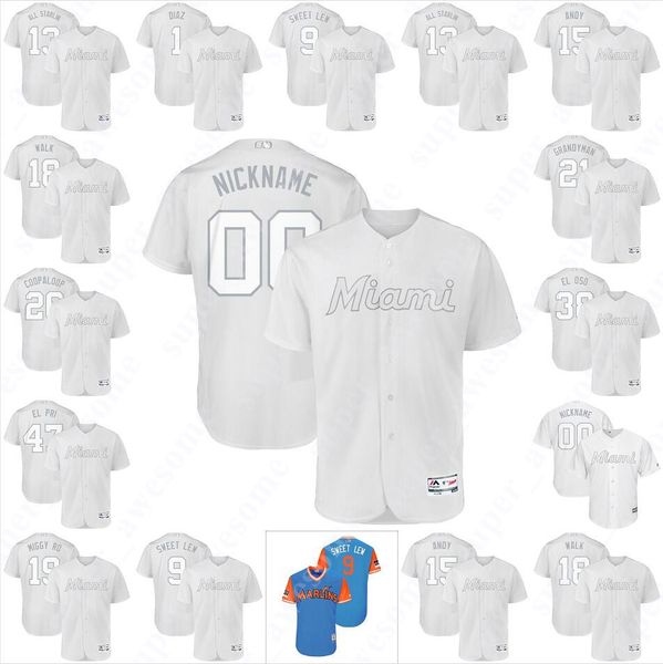 Marlins Nickname 2019 Players Weekend Jersey Garrett Cooper Harold Ramirez Martin Prado Caleb Smith Brinson Yamamoto Jose Urena Jon Berti
Marlins Nickname 2019 Players Weekend Jersey Garrett Cooper Harold Ramirez Martin Prado Caleb Smith Brinson Yamamoto Jose Urena Jon Berti