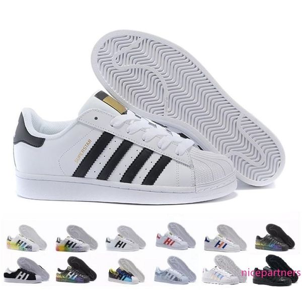 superstar original white hologram iridescent junior gold superstars sneakers originals super star women men sport running shoes 36-45
superstar original white hologram iridescent junior gold superstars sneakers originals super star women men sport running shoes 36-45