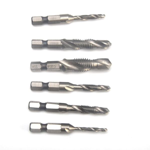 6pcs durable drill bits coated compound tap hexagon handle multifunctional electric screwdriver shank 3 in 1 woodworking tools
6pcs durable drill bits coated compound tap hexagon handle multifunctional electric screwdriver shank 3 in 1 woodworking tools