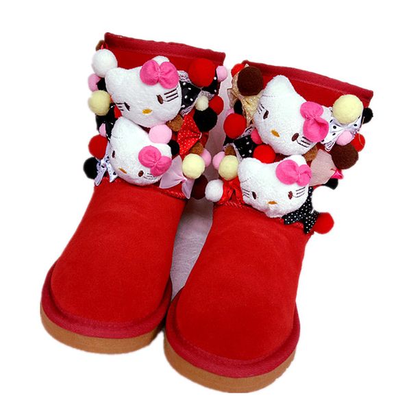 women's boots custom leather cute cartoon kt cat snow boots fashion warm comfortable women's boots, Black
women's boots custom leather cute cartoon kt cat snow boots fashion warm comfortable women's boots, Black