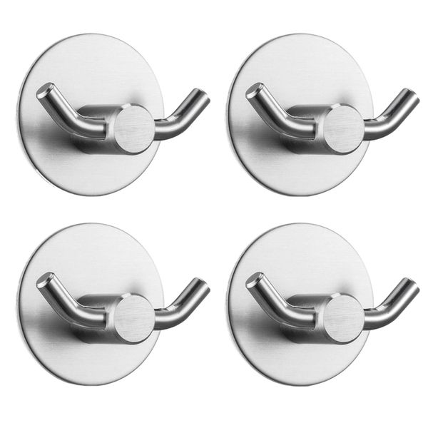 4-packs double prong robe hooks heavy duty coat hook retro cloth hanger sus304 stainless steel ultra strong waterproof wall ha
4-packs double prong robe hooks heavy duty coat hook retro cloth hanger sus304 stainless steel ultra strong waterproof wall ha