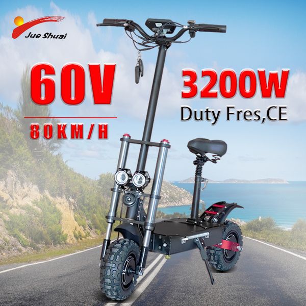 беспошлинный 3200w 60v складная электрический самокат dual motor 11inch колеса для взрослых hoverboard 80км / ч максимальная скорость электр
беспошлинный 3200w 60v складная электрический самокат dual motor 11inch колеса для взрослых hoverboard 80км / ч максимальная скорость электр