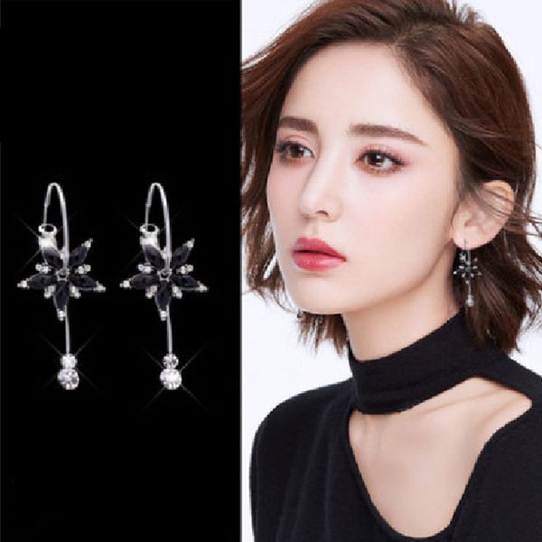 sexemara vintage luxury black flower crystal charm bridal wedding jewelry elegant charms hoop earring brincos for women gift, Golden;silver
sexemara vintage luxury black flower crystal charm bridal wedding jewelry elegant charms hoop earring brincos for women gift, Golden;silver