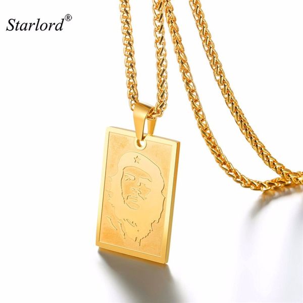 che guevara pendant necklace cuban leader symbol of rebellion gold color chain stainless steel statement necklace gp2761, Silver
che guevara pendant necklace cuban leader symbol of rebellion gold color chain stainless steel statement necklace gp2761, Silver