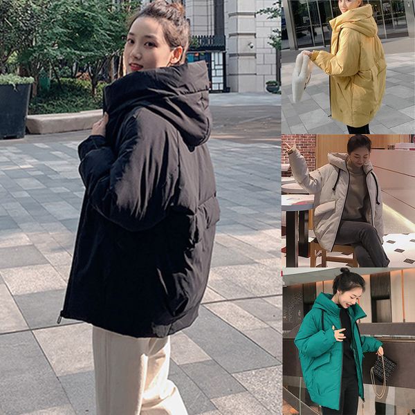 casual outwear autumn winter hooded coat thick warm fashion women cotton-padded solid down jacket coat warm long sleeves, Black
casual outwear autumn winter hooded coat thick warm fashion women cotton-padded solid down jacket coat warm long sleeves, Black