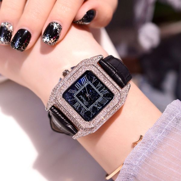 2019 fashion brand women square bracelet watches ladies luxury leather strap rhinestone quartz watch new women casual clock, Slivery;brown
2019 fashion brand women square bracelet watches ladies luxury leather strap rhinestone quartz watch new women casual clock, Slivery;brown