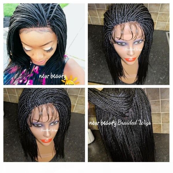 short bob synthetic wigs for african black women lace front wig african braiding box braids wig with baby hair heat resistant
short bob synthetic wigs for african black women lace front wig african braiding box braids wig with baby hair heat resistant