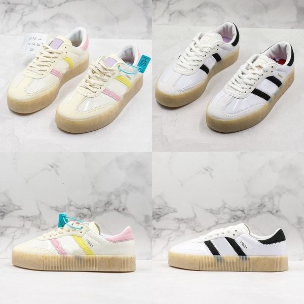 superior quality samba rose thick-soled muffin shoes mens and womens painted leather beige three transparent sole sports shoes 36-45with box
superior quality samba rose thick-soled muffin shoes mens and womens painted leather beige three transparent sole sports shoes 36-45with box
