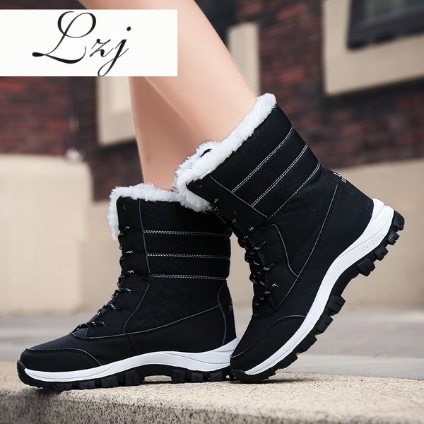 waterproof snow boots womens shoes with fur winter warm flats ankle botas anti-slip female sneakers zapatos mujer big size 42, Black
waterproof snow boots womens shoes with fur winter warm flats ankle botas anti-slip female sneakers zapatos mujer big size 42, Black