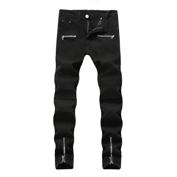 2018 new arrival zipper straight mid coated straight midweight full length high street solid fake zippers jeans, Blue
2018 new arrival zipper straight mid coated straight midweight full length high street solid fake zippers jeans, Blue