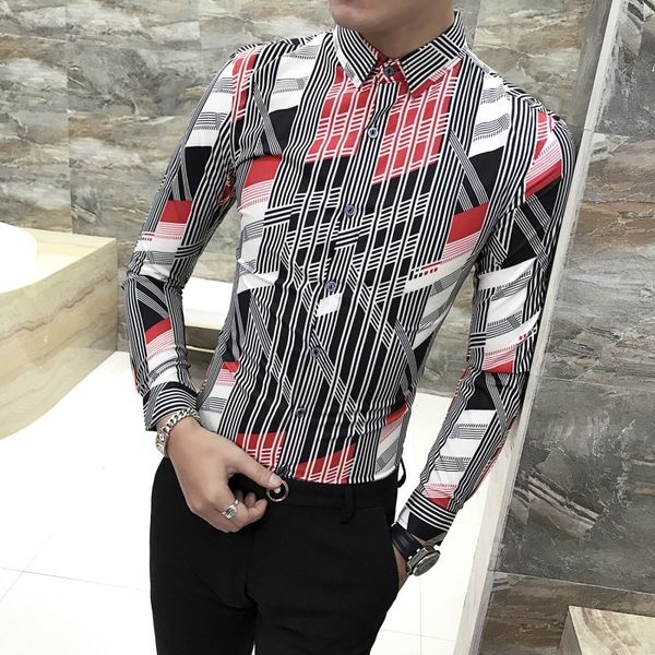 fashion male hairstyle shirt camisa masculina new pattern printing male long sleeve shirt kemeja pria solid color 2019 spring, White;black
fashion male hairstyle shirt camisa masculina new pattern printing male long sleeve shirt kemeja pria solid color 2019 spring, White;black