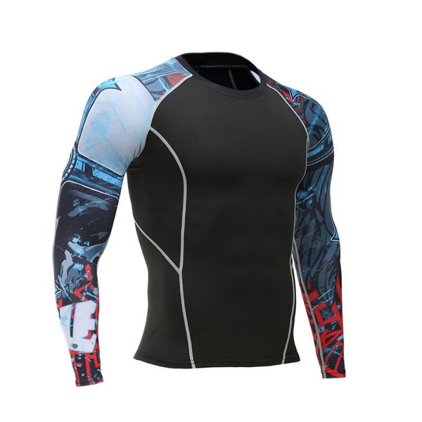 2020 rashgard man running sport shirt men compression fitness tights long sleeve t-shirts gym crossfit soccer jerseys, Black;blue
2020 rashgard man running sport shirt men compression fitness tights long sleeve t-shirts gym crossfit soccer jerseys, Black;blue