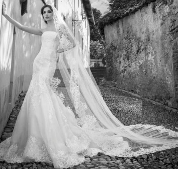 fashional elegant nice-looking chapel-length one-layer white ivory lace applique edge wedding veils meidingqianna brand bridal veils, Black
fashional elegant nice-looking chapel-length one-layer white ivory lace applique edge wedding veils meidingqianna brand bridal veils, Black