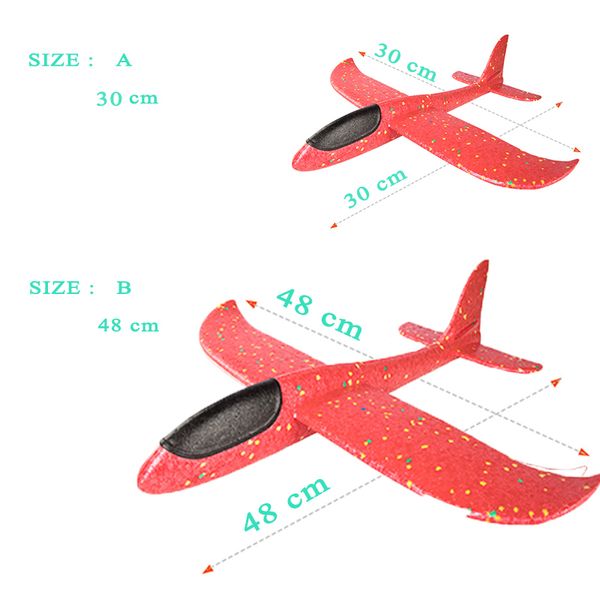 48cm large eva foam aircraft toy hand throw flight glider aircraft airplane diy model toy throwing roundabout airplane kid gifts
48cm large eva foam aircraft toy hand throw flight glider aircraft airplane diy model toy throwing roundabout airplane kid gifts