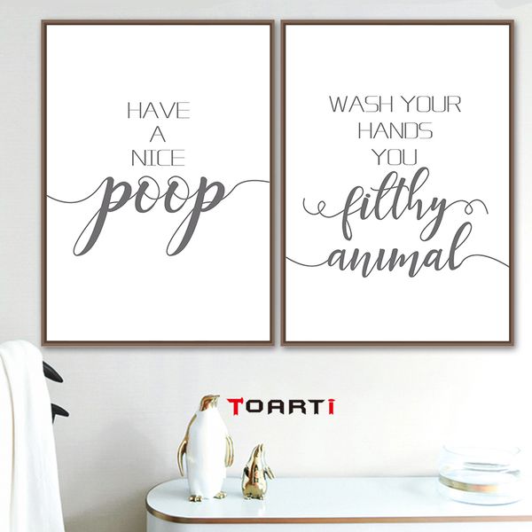 funny bathroom quotes modern wall posters minimalist black&white nordic prints canvas painting bathroom home decoration pictures
funny bathroom quotes modern wall posters minimalist black&white nordic prints canvas painting bathroom home decoration pictures