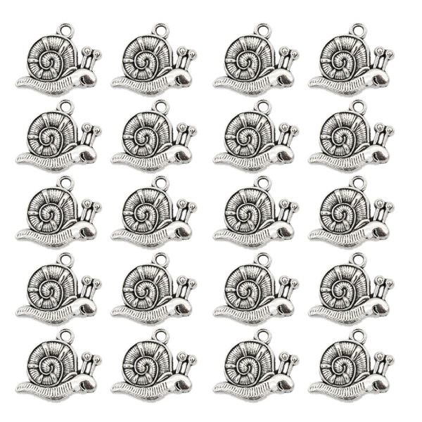 20 pieces bulk silver animal snail pendant finding bead finding crafts 1.9x1.4cm, Black
20 pieces bulk silver animal snail pendant finding bead finding crafts 1.9x1.4cm, Black