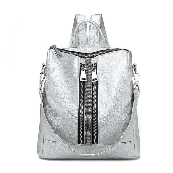 new zipper women backpack travel stripe small backpacks pu leather waterproof totes luxury shoulder bag women's daypacks silver j190628
new zipper women backpack travel stripe small backpacks pu leather waterproof totes luxury shoulder bag women's daypacks silver j190628