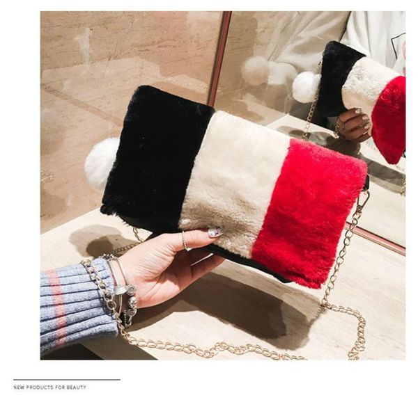 new luxury handbags women bags designer ladies bag shoulder zipper imitation fur shoulder bag stitching small square
new luxury handbags women bags designer ladies bag shoulder zipper imitation fur shoulder bag stitching small square