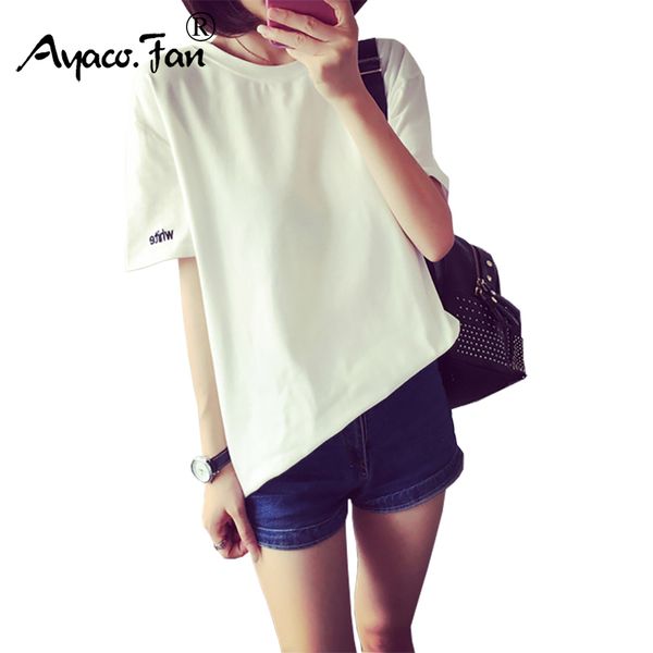 2019 summer cotton women students white t shirt black tshirt 2xl plus size casual loose short sleeves o-neck female t-shirt
2019 summer cotton women students white t shirt black tshirt 2xl plus size casual loose short sleeves o-neck female t-shirt