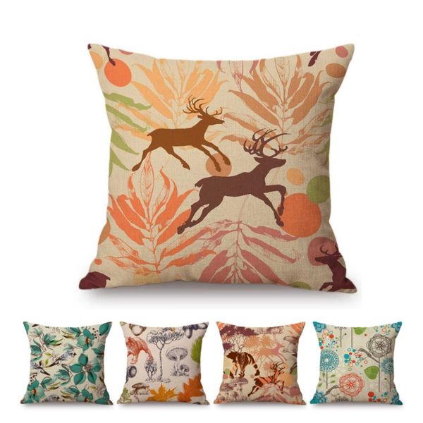 vintage floral leaves wildlife bird deer sofa throw pillow case cotton linen flowers leaf hand sketch art linen cushion cover
vintage floral leaves wildlife bird deer sofa throw pillow case cotton linen flowers leaf hand sketch art linen cushion cover