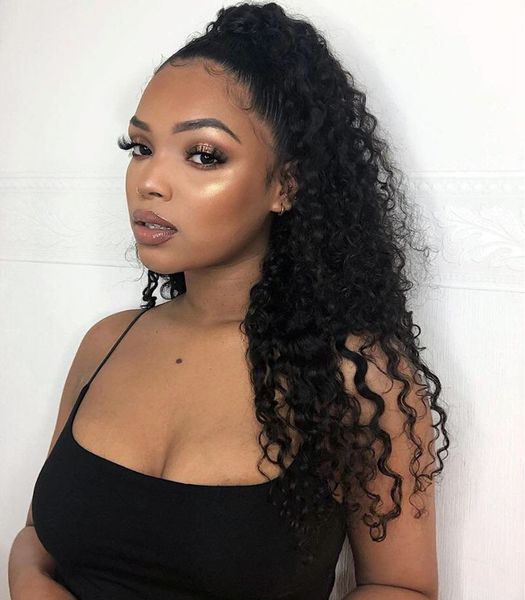 afro deep curly ponytails extensions one piece mongolian clip in human hair extension ponytails natural color remy 140g, Black
afro deep curly ponytails extensions one piece mongolian clip in human hair extension ponytails natural color remy 140g, Black