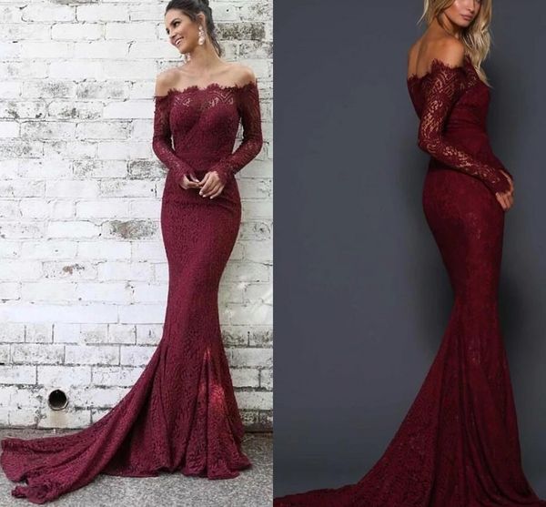 vintage off the shoulder evening wear bridesmaid dresses mermaid long sleeves lace bodice special occasion prom formal dress cheap, Black;red
vintage off the shoulder evening wear bridesmaid dresses mermaid long sleeves lace bodice special occasion prom formal dress cheap, Black;red